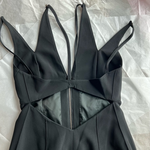 ❤️HP❤️EUC VTG 90s FENDI low back deep v black midi dress - Picture 13 of 13